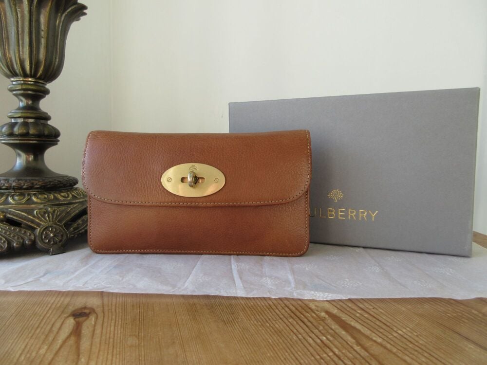 Mulberry Long Locked Continental Purse in Oak Natural Vegetable Tanned Leather