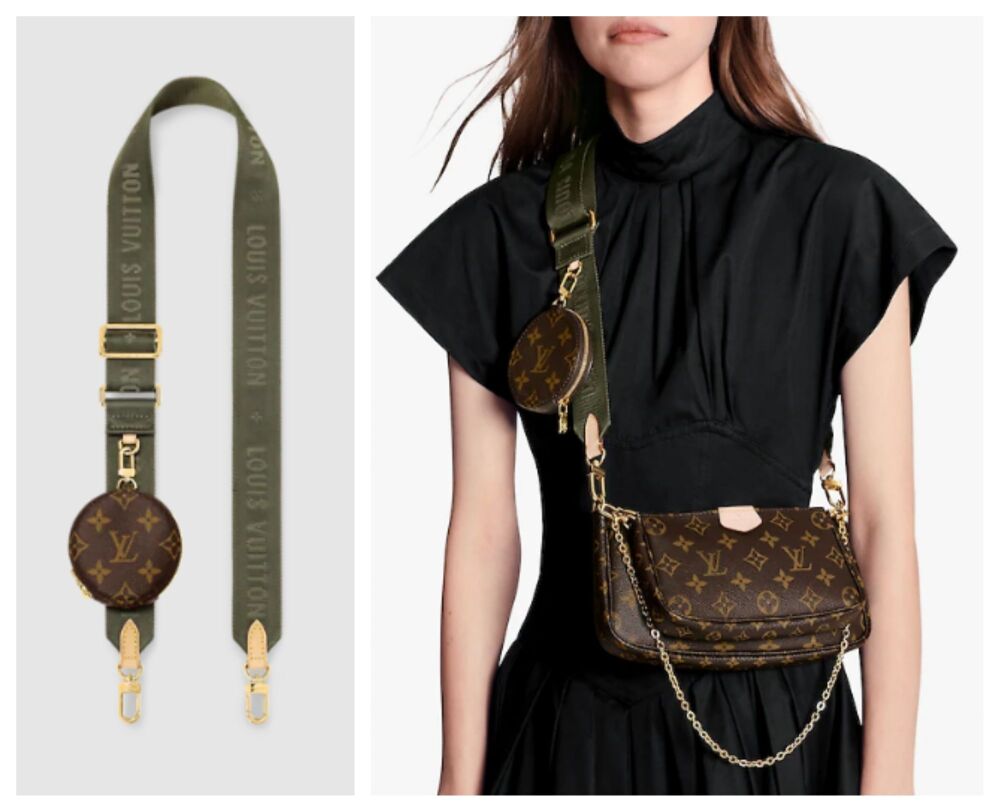 Louis Vuitton Round Zipped Coin Pouch Bag Charm with Snap Hook in Monogram Canvas - As New