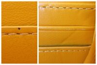 Mulberry Softie Long Zip Around 8 Card Wallet in Double Yellow Quilted Calf