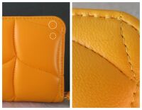 Mulberry Softie Long Zip Around 8 Card Wallet in Double Yellow Quilted Calf