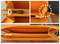 Mulberry Softie Long Zip Around 8 Card Wallet in Double Yellow Quilted Calf