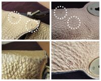 Mulberry Vintage Maberley Shoulder Bag in Gold Metallic Matt Glove Leather