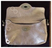 Mulberry Vintage Maberley Shoulder Bag in Gold Metallic Matt Glove Leather