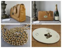 Mulberry Medium Lily in Camel Deep Embossed Croc Print Calfskin