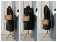 Mulberry Medium Lily in Camel Deep Embossed Croc Print Calfskin