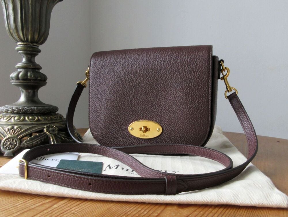 Mulberry Small Darley Satchel in Oxblood Small Classic Grain