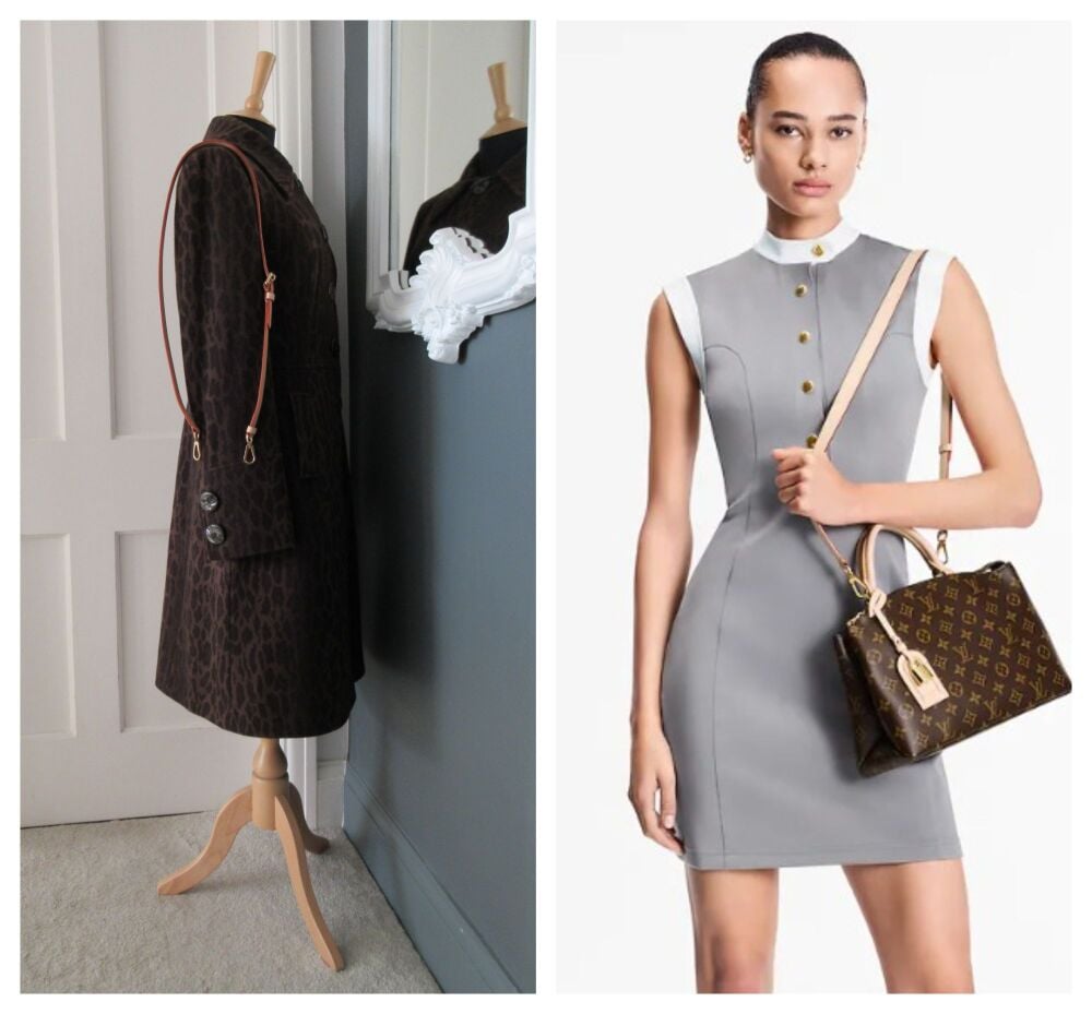 Louis Vuitton Bandoulière Adjustable Bi Part Shoulder Strap in Calfskin Vachette - New