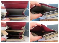 Mulberry Small Continental French Purse in Solid Grey Small Classic Grain -