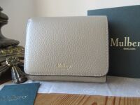 Mulberry Small Continental French Purse in Solid Grey Small Classic Grain -