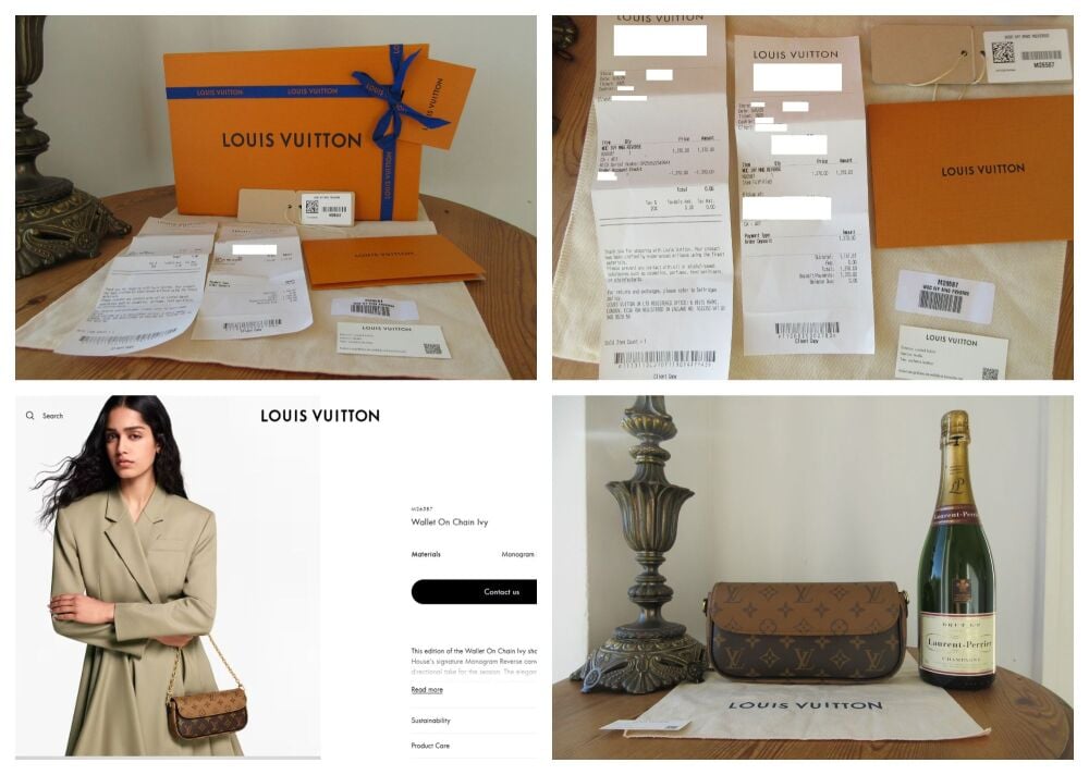 Louis Vuitton Wallet on Chain Ivy in Monogram Reverse Noir