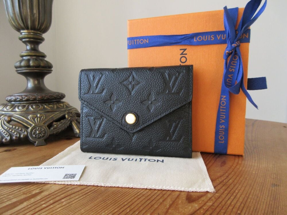 Louis Vuitton Victorine Compact Purse Wallet in Monogram Empreinte Noir