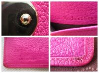 Mulberry Plaque Small ID Wallet in Mulberry Pink Glossy Goat