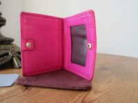 Mulberry Plaque Small ID Wallet in Mulberry Pink Glossy Goat