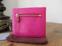 Mulberry Plaque Small ID Wallet in Mulberry Pink Glossy Goat