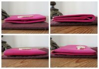 Mulberry Plaque Small ID Wallet in Mulberry Pink Glossy Goat