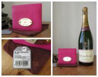 Mulberry Plaque Small ID Wallet in Mulberry Pink Glossy Goat