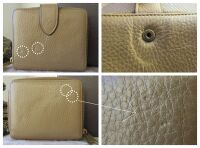 Mulberry Bifold Wallet in Khaki Spongy Pebbled Leather