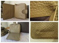 Mulberry Bifold Wallet in Khaki Spongy Pebbled Leather