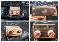 Mulberry Harriet Wallet in Nightshade Blue Spongy Patent Leather