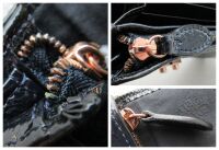 Mulberry Harriet Wallet in Nightshade Blue Spongy Patent Leather