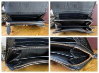 Mulberry Harriet Wallet in Nightshade Blue Spongy Patent Leather