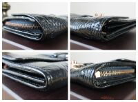 Mulberry Harriet Wallet in Nightshade Blue Spongy Patent Leather