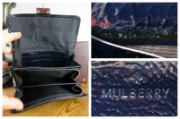 Mulberry Harriet Wallet in Nightshade Blue Spongy Patent Leather