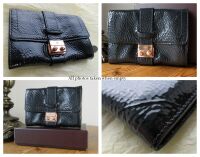 Mulberry Harriet Wallet in Nightshade Blue Spongy Patent Leather