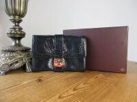 Mulberry Harriet Wallet in Nightshade Blue Spongy Patent Leather