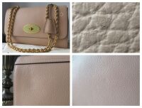 Mulberry Medium Lily in Rosewater Small Classic Grain with Felt Liner - New