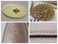 Mulberry Medium Lily in Rosewater Small Classic Grain with Felt Liner - New