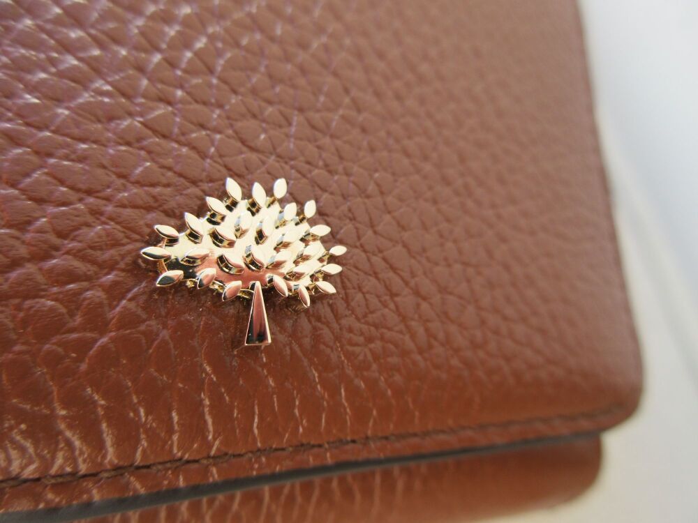 Mulberry Tree Small Continental French Purse in Oak Classic Grain - New*