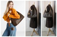 Louis Vuitton Graceful MM Hobo in Monogram Beige