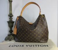 Louis Vuitton Graceful MM Hobo in Monogram Beige