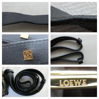 Loewe Small Hammock  Bag in Tricolor Taupe, Grey & Black Calfskin