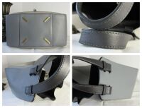 Loewe Small Hammock  Bag in Tricolor Taupe, Grey & Black Calfskin