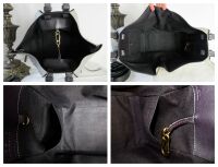 Loewe Small Hammock  Bag in Tricolor Taupe, Grey & Black Calfskin