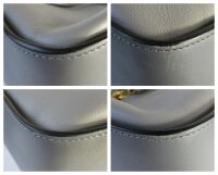 Loewe Small Hammock  Bag in Tricolor Taupe, Grey & Black Calfskin