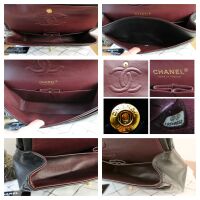 Chanel Timeless Classic Medium 2.55 Double Flap in Black Lambskin with Gold