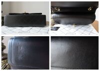 Chanel Timeless Classic Medium 2.55 Double Flap in Black Lambskin with Gold