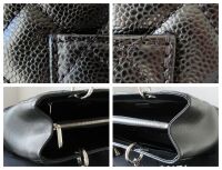 Chanel Classic Grand Shopping Tote GST in Black Caviar with Silver Hardware