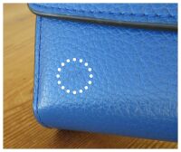 Mulberry Darley Continental Wallet in Porcelain Blue Small Classic Grain