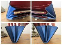 Mulberry Darley Continental Wallet in Porcelain Blue Small Classic Grain