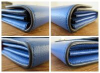 Mulberry Darley Continental Wallet in Porcelain Blue Small Classic Grain