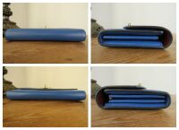 Mulberry Darley Continental Wallet in Porcelain Blue Small Classic Grain