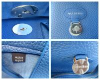 Mulberry Classic Bayswater in Porcelain Blue Heavy Grain Leather with Shiny