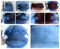 Mulberry Classic Bayswater in Porcelain Blue Heavy Grain Leather with Shiny