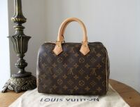 Louis Vuitton Heat Stamped Speedy 25 in Monogram Canvas