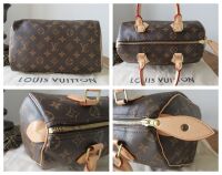 Louis Vuitton Heat Stamped Speedy 25 in Monogram Canvas