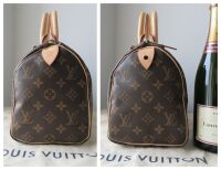 Louis Vuitton Heat Stamped Speedy 25 in Monogram Canvas